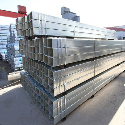 Good price لوله مربع زینک پوشانده شده فولاد گالوانیزه برای صنعت Z100 Z120 Z150 Z200 10 * 2 * 6000mm آنلاین